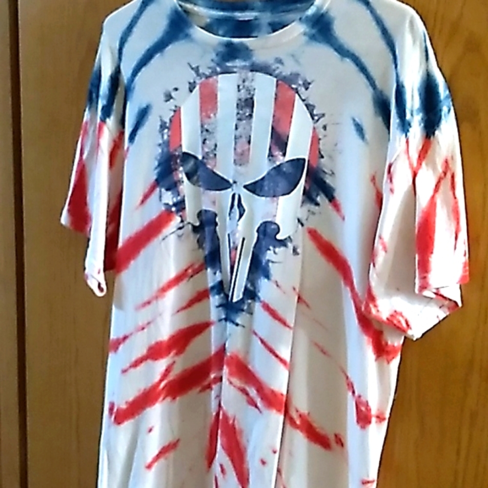The Punisher tie dye shirt